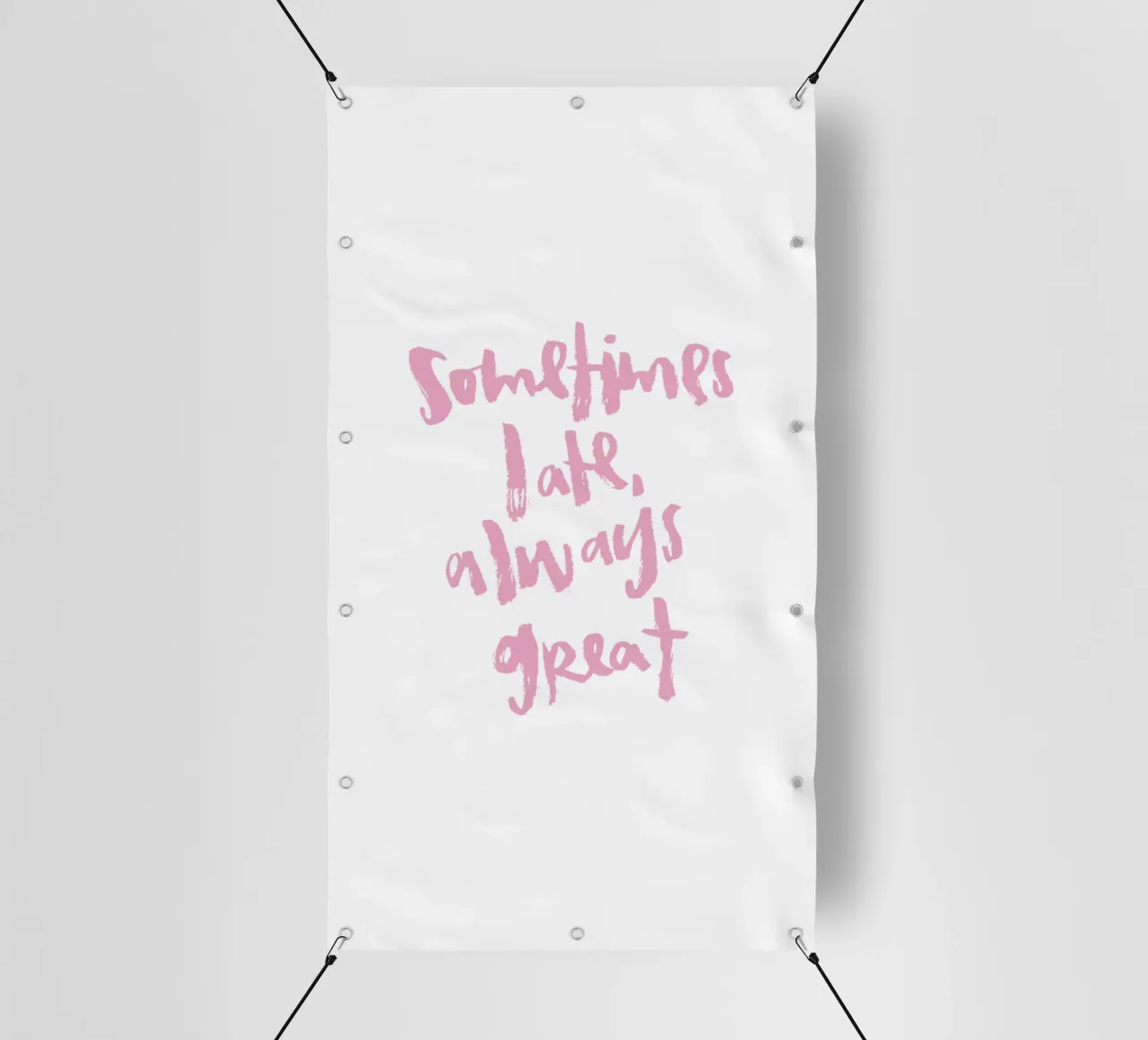 Sometimes late telo in pvc da Brushmeetspaper