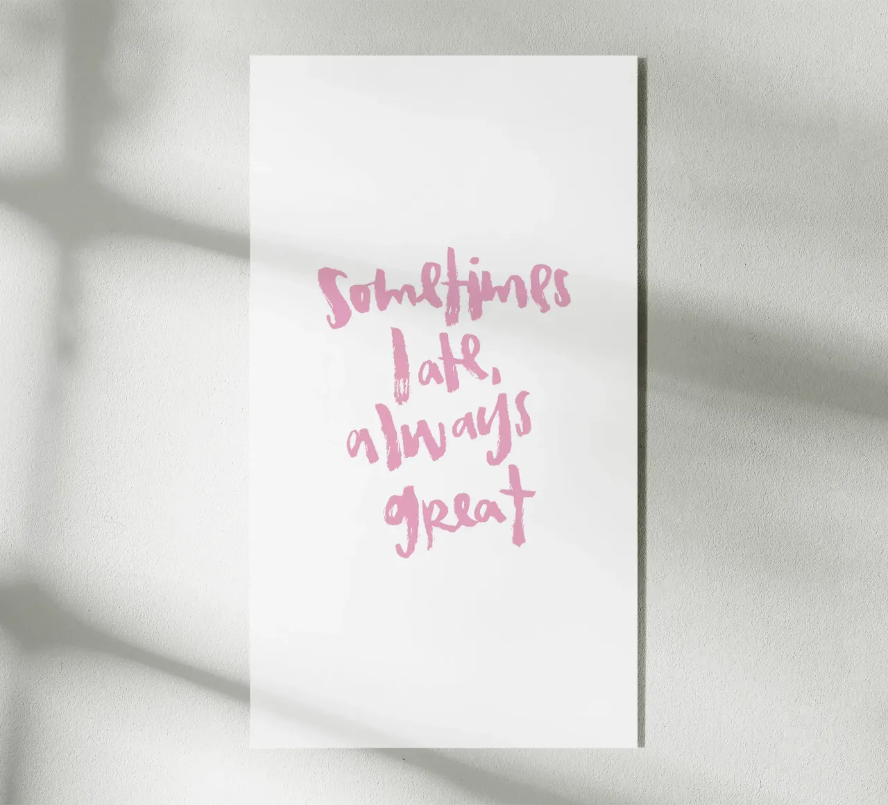 Sometimes late plexiglass da Brushmeetspaper