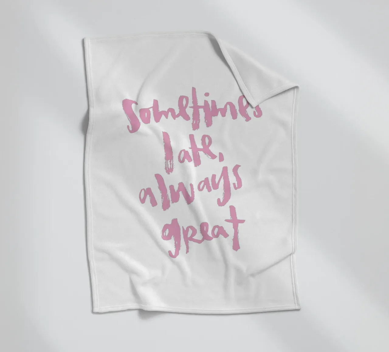 Sometimes late coperta in pile da Brushmeetspaper