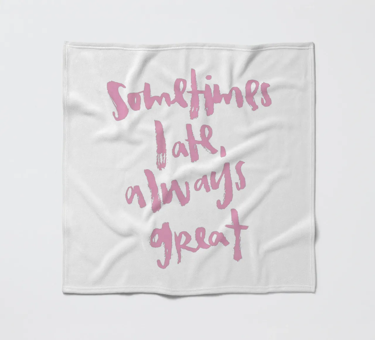 Sometimes late coperta in pile da Brushmeetspaper