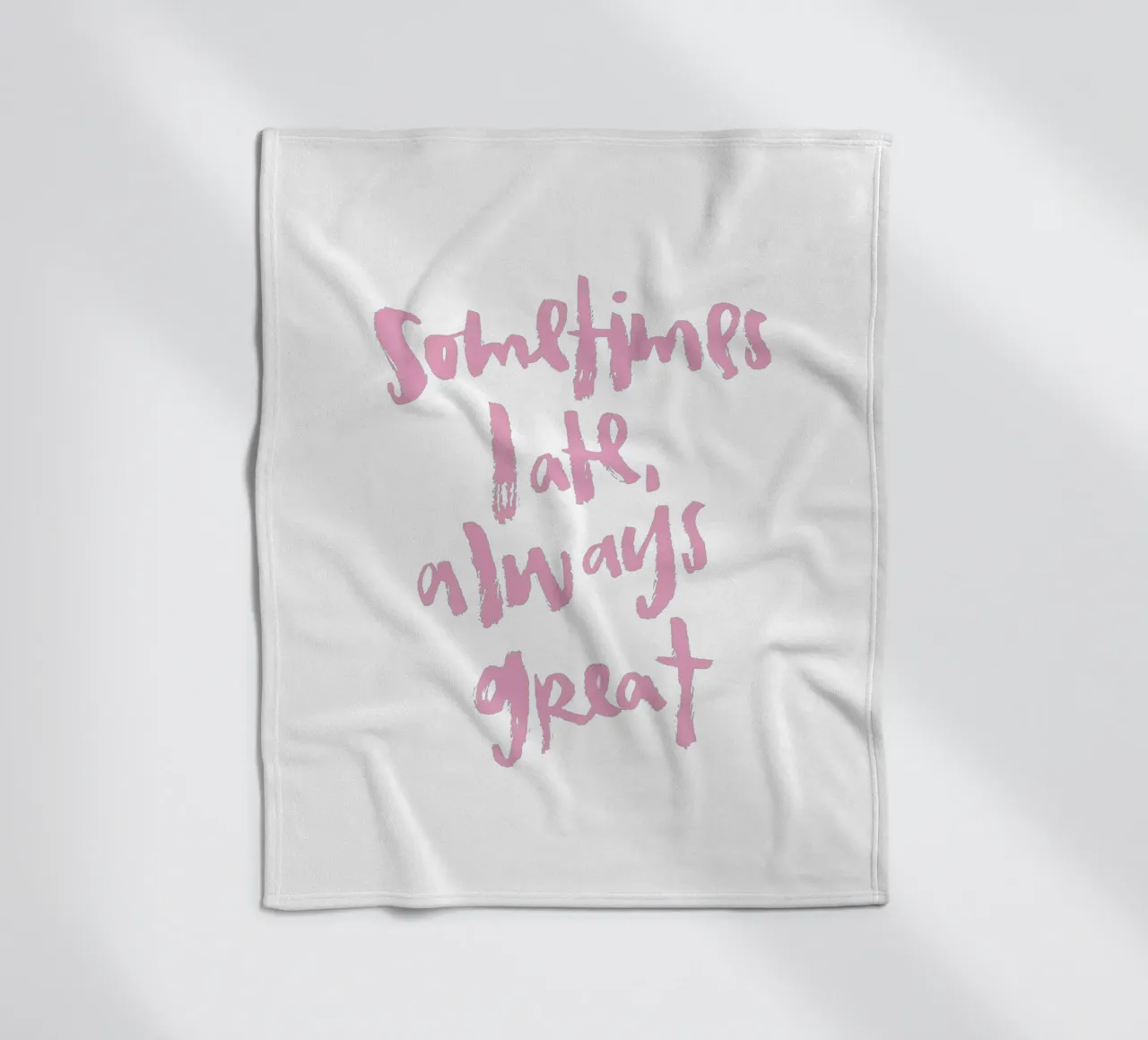Sometimes late coperta in pile da Brushmeetspaper