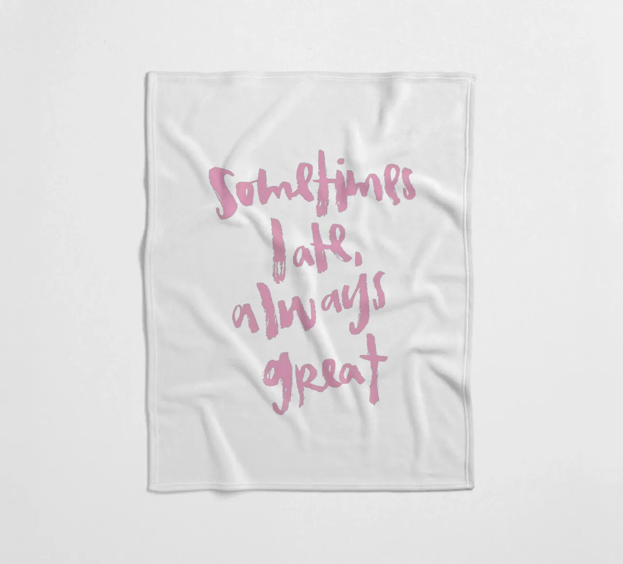 Sometimes late coperta in pile da Brushmeetspaper