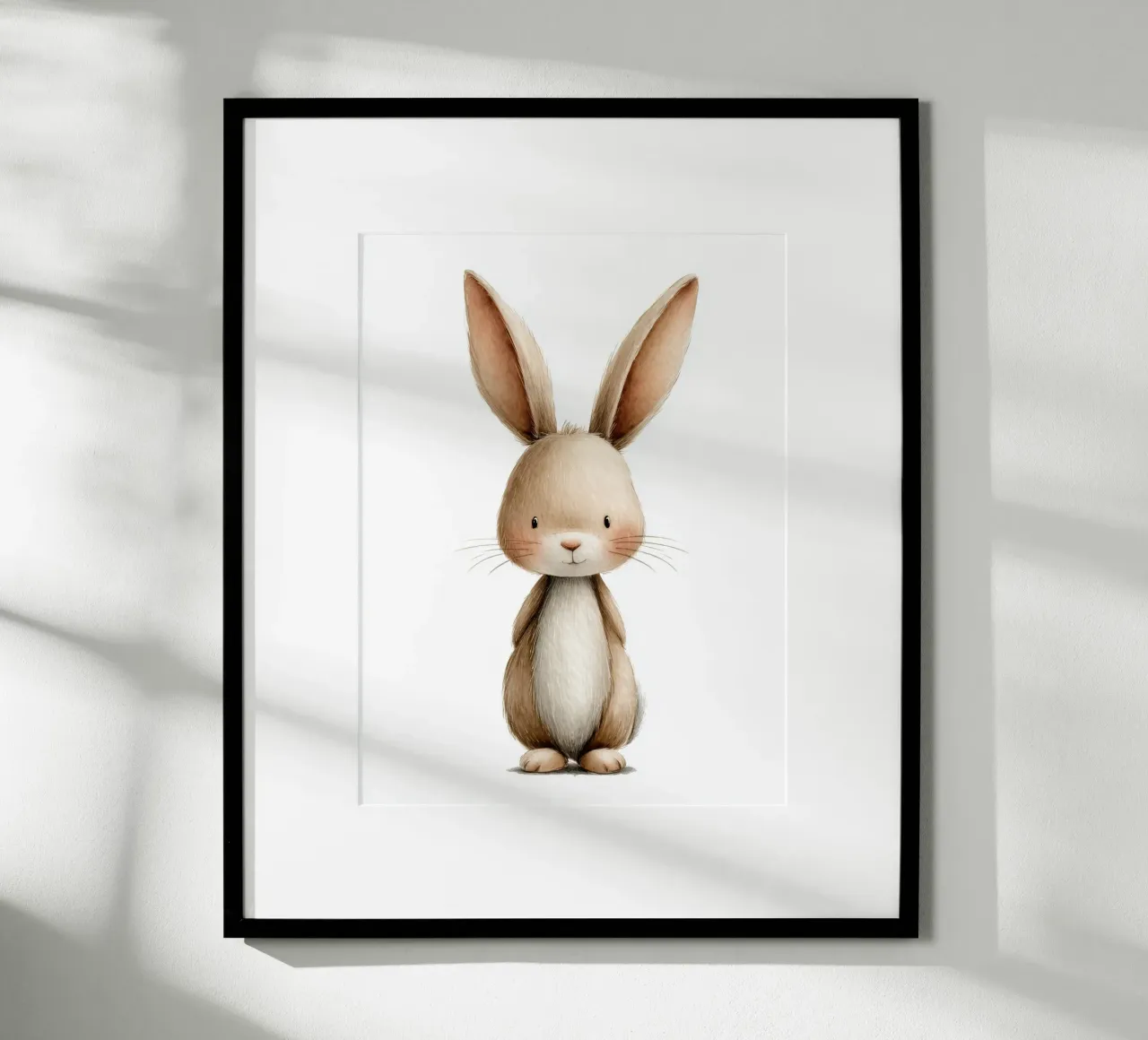 Poster di un coniglio carino carta hahnemühle da Kid’s Dream