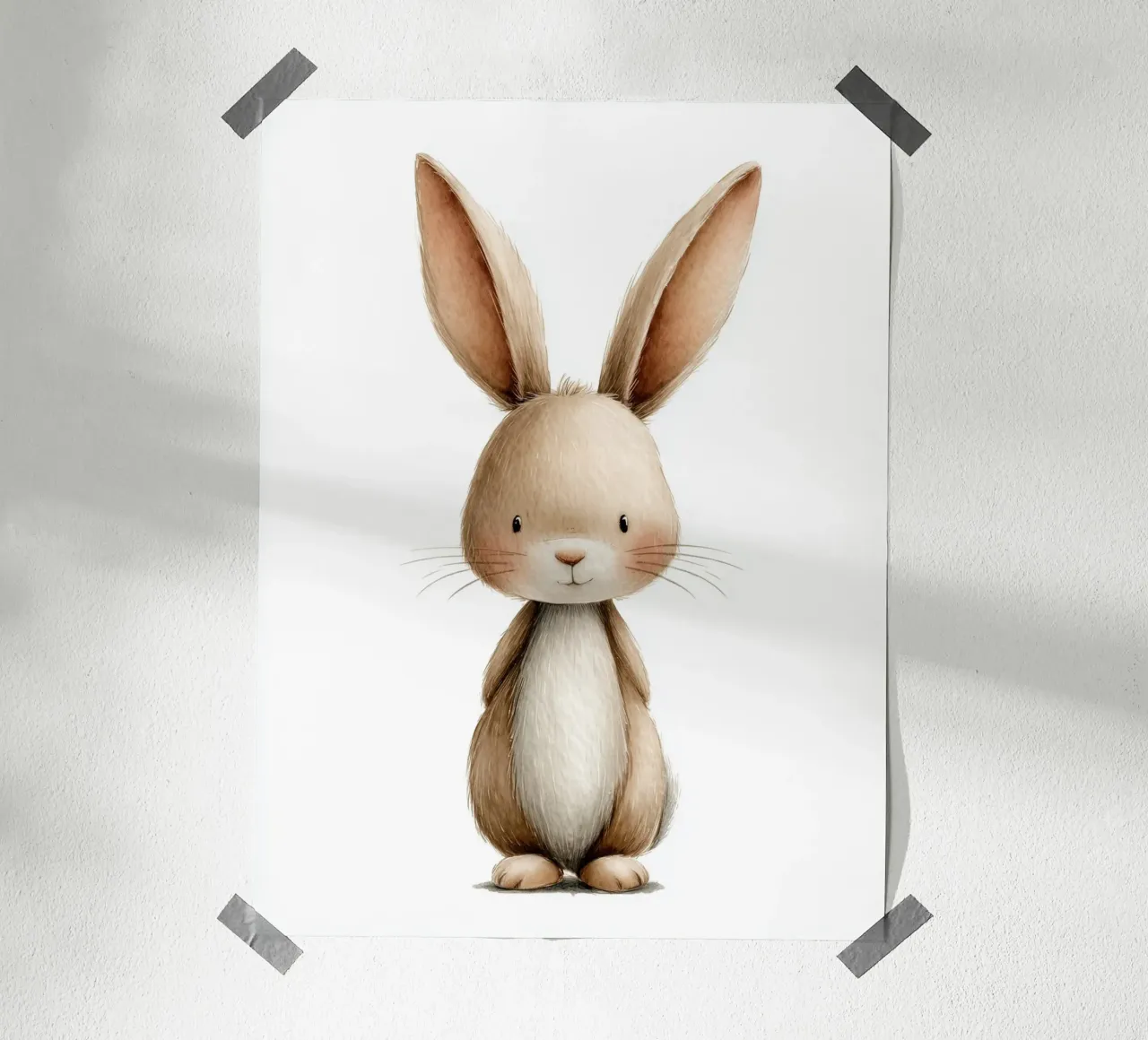 Poster di un coniglio carino carta hahnemühle da Kid’s Dream