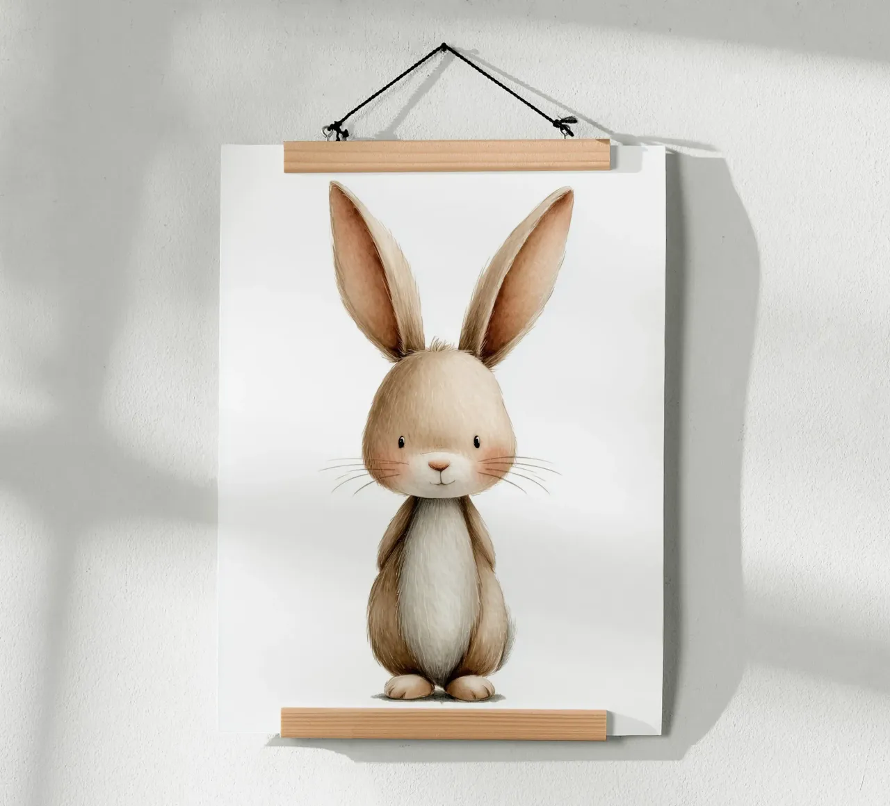 Poster di un coniglio carino carta hahnemühle da Kid’s Dream