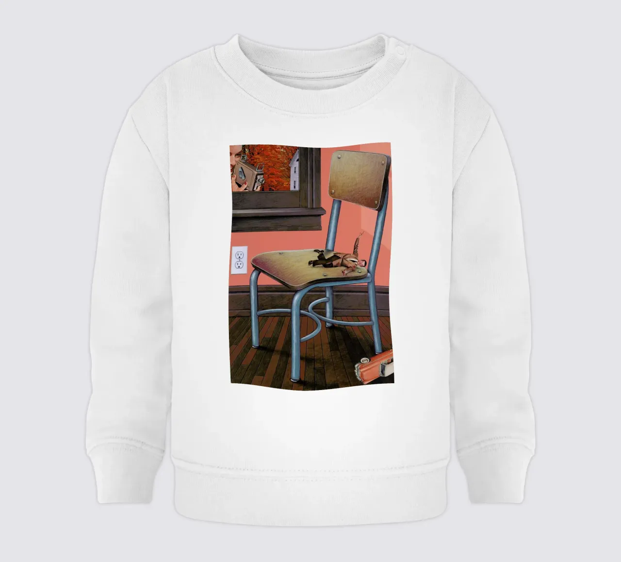 crash baby sweatshirt van Doug Smock