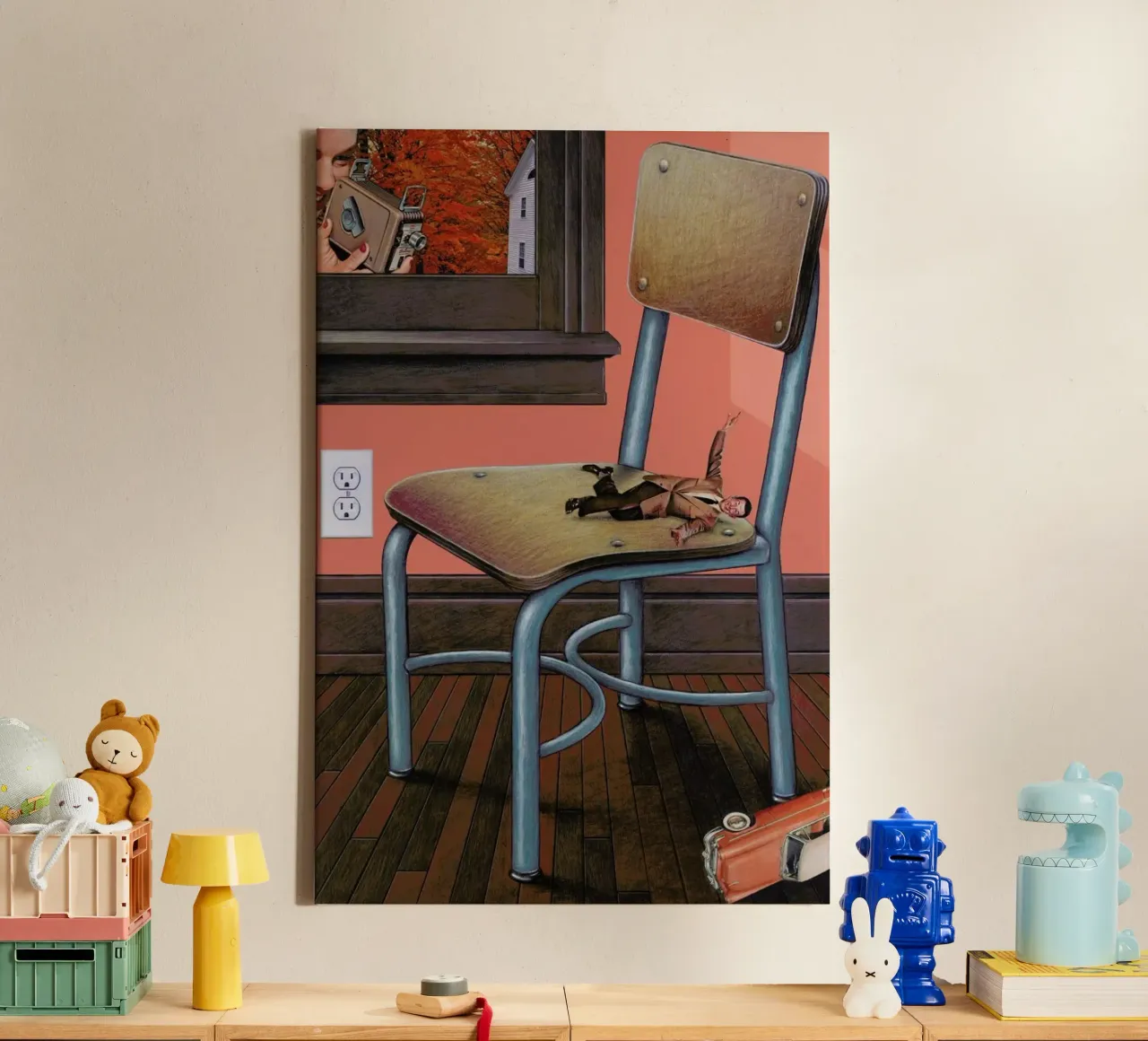 crash canvas met Baklijst van Doug Smock