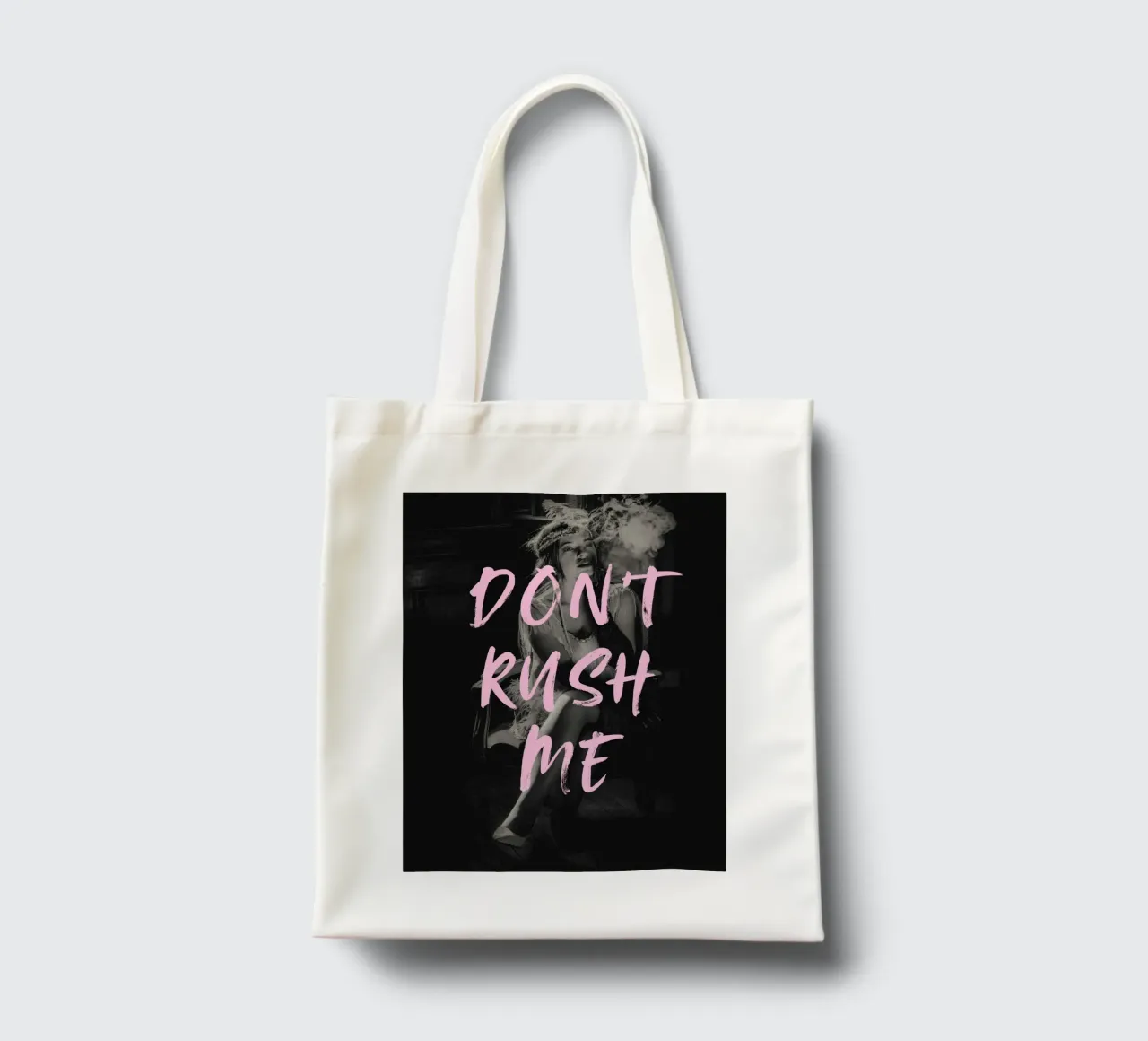 NON METTERMI FRETTA borsa in juta da ArtDesign by KBK