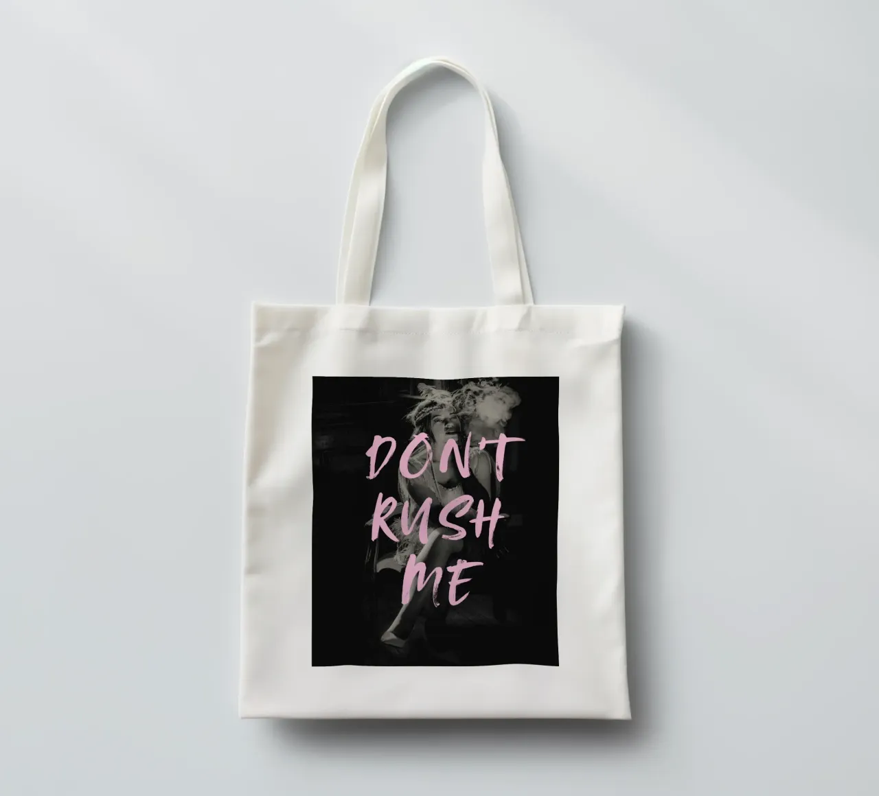 NON METTERMI FRETTA borsa in juta da ArtDesign by KBK