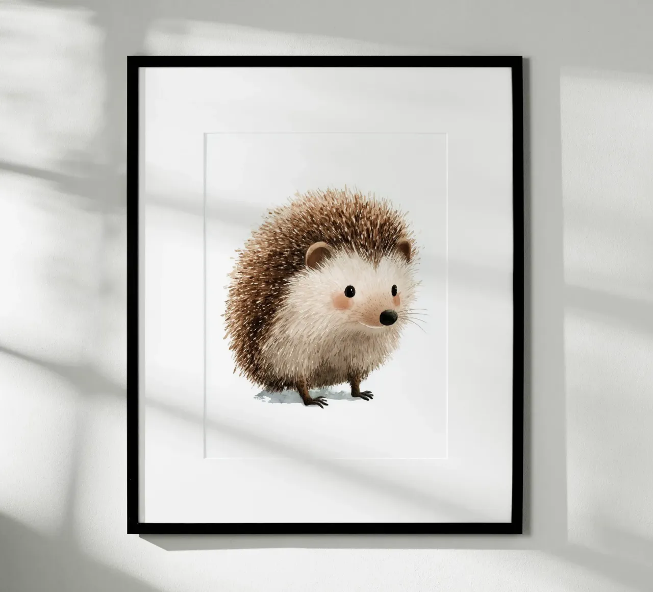 Poster di un simpatico riccio carta hahnemühle da Kid’s Dream