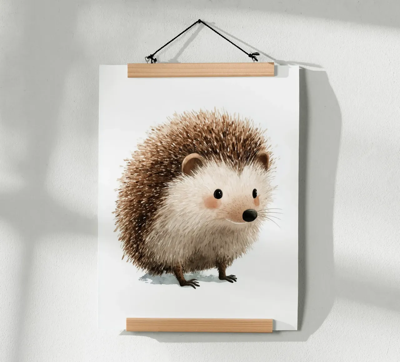 Poster di un simpatico riccio carta hahnemühle da Kid’s Dream