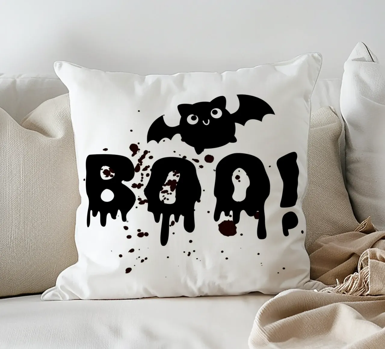 BOO! con il topo di campagna cuscino da ArtDesign by KBK