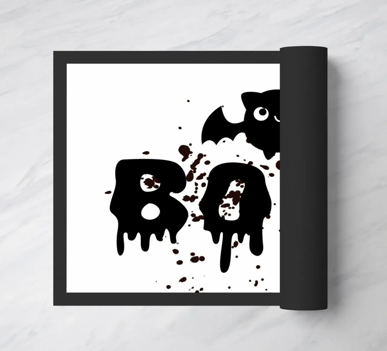 BOO! with field mouse doormat by ArtDesign by KBK