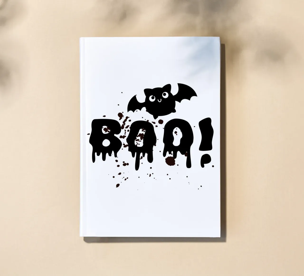 BOO! with field mouse notebook by ArtDesign by KBK