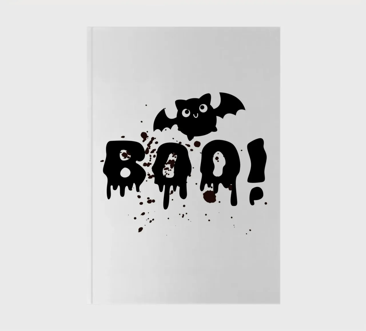 BOO! with field mouse notebook by ArtDesign by KBK