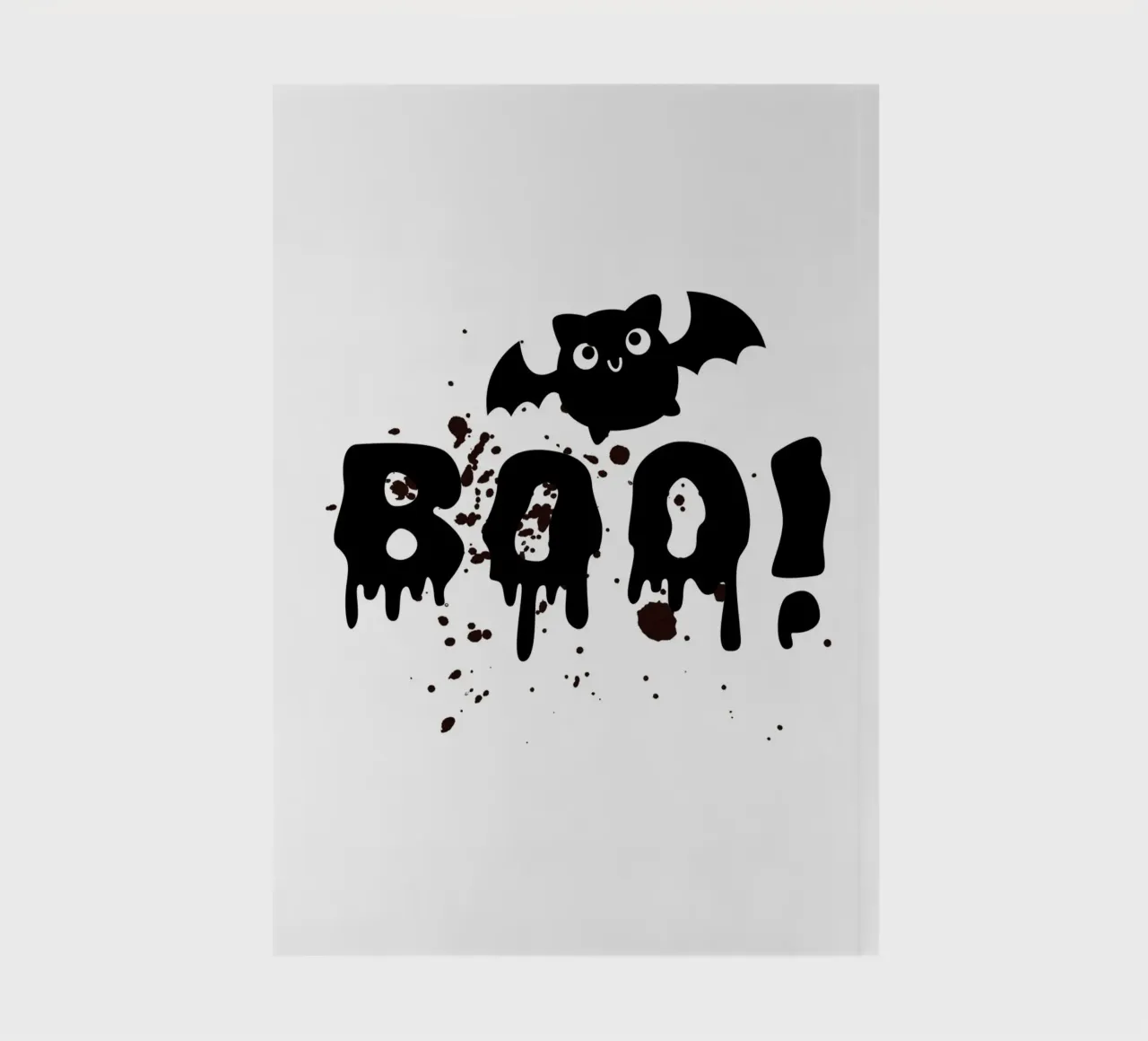 BOO! with field mouse notebook by ArtDesign by KBK