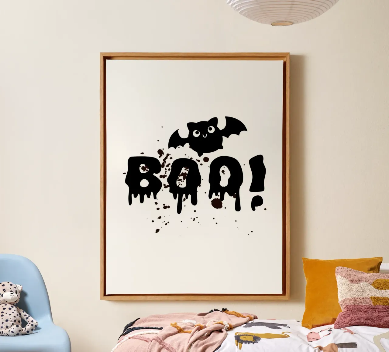 BOO! with field mouse canvas by ArtDesign by KBK