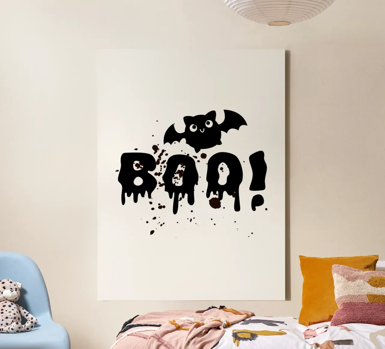 BOO! with field mouse canvas by ArtDesign by KBK