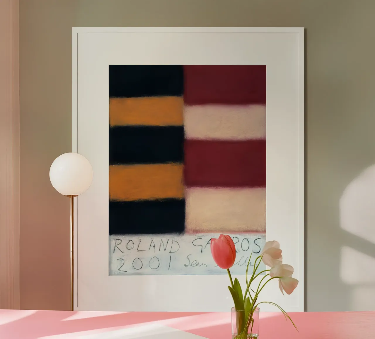 Sean Scully Roland Garros 2001 Minimalist Color Field Art hahnemühle de postaprinta