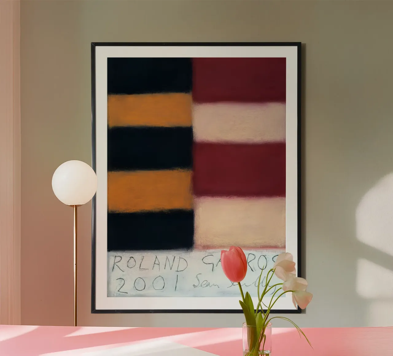 Sean Scully Roland Garros 2001 Minimalist Color Field Art hahnemühle de postaprinta