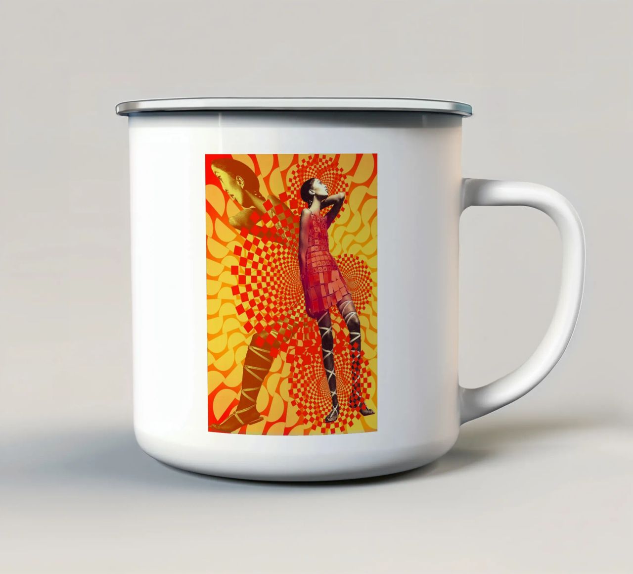 Supermodel Donyale Luna 2 tazza in smalto da DesmondBates