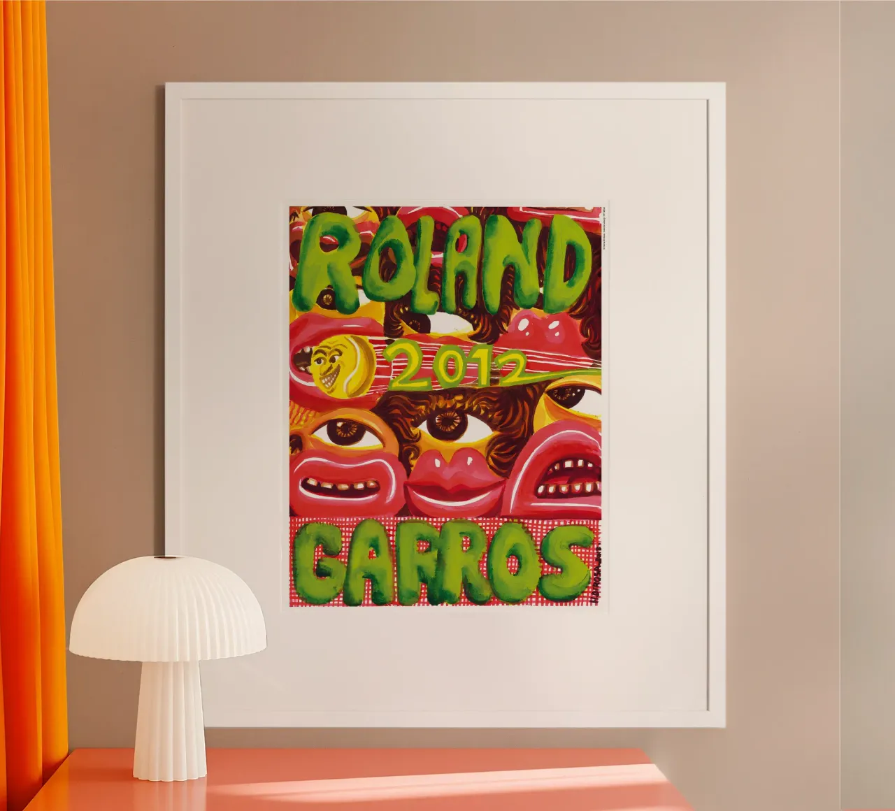 Hervé Di Rosa Roland Garros 2012 Figuration Libre Pop Poster carta hahnemühle da postaprinta