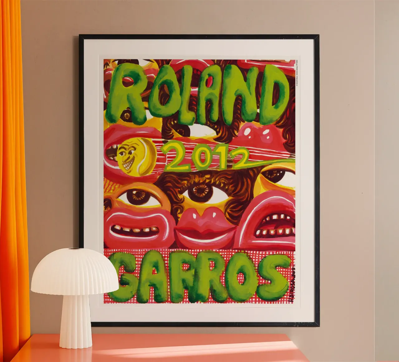 Hervé Di Rosa Roland Garros 2012 Figuration Libre Pop Poster carta hahnemühle da postaprinta