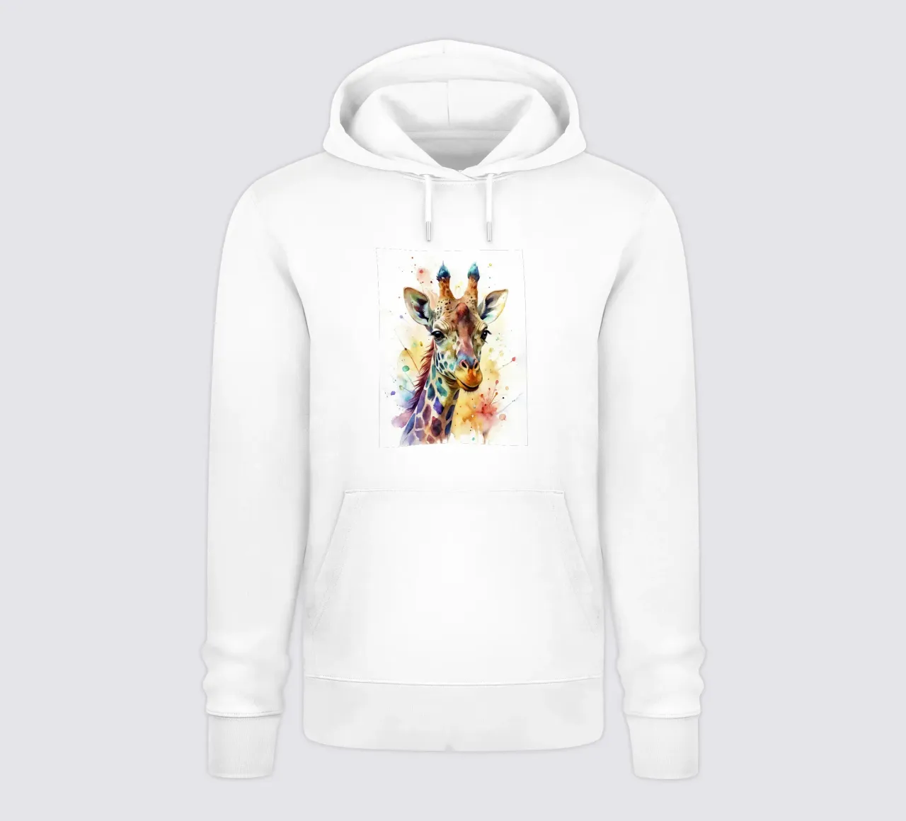 Giraffa ad acquerello felpa con cappuccio da 🎁 NOBELART