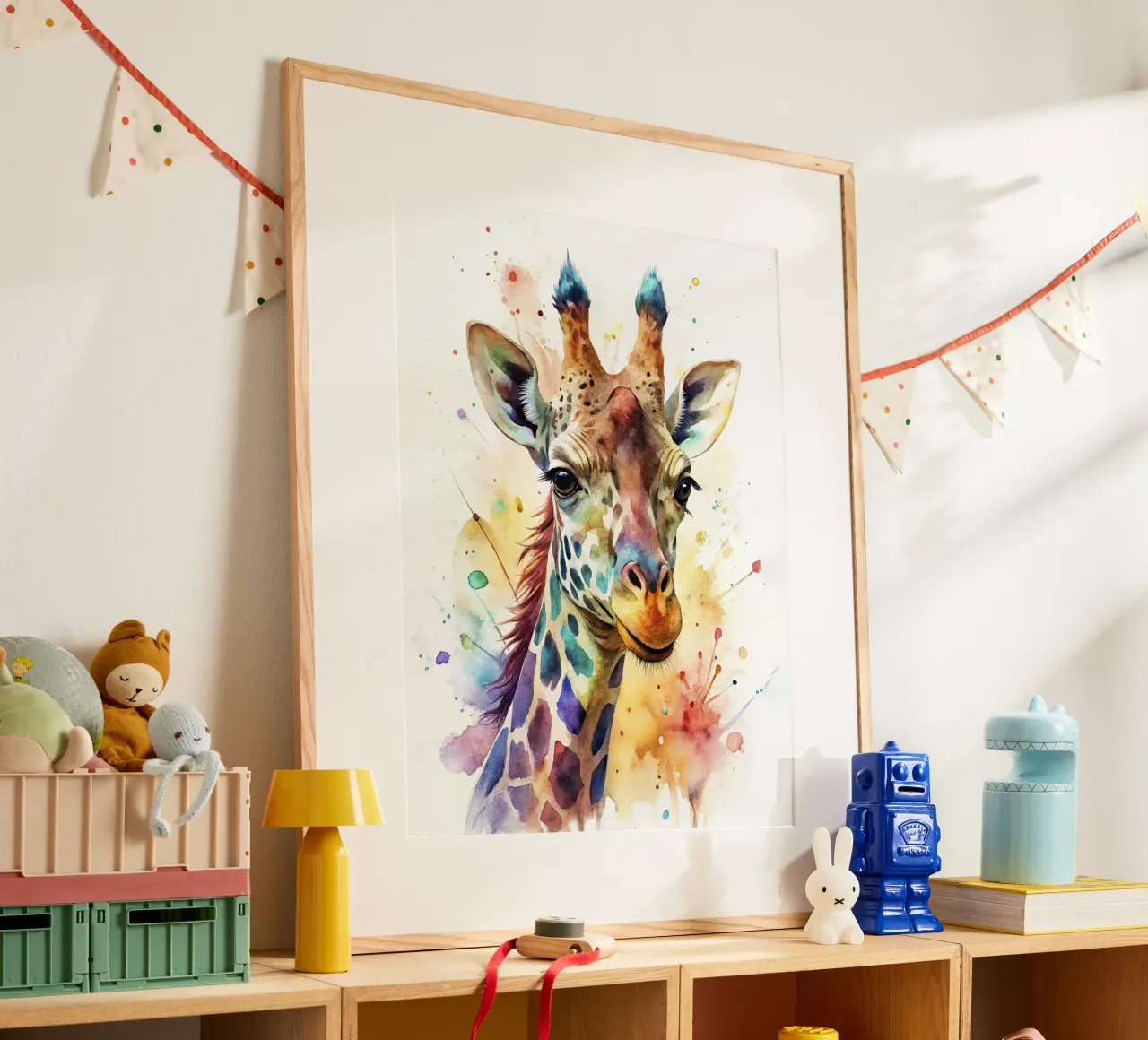 Giraffa ad acquerello carta hahnemühle da 🎁 NOBELART