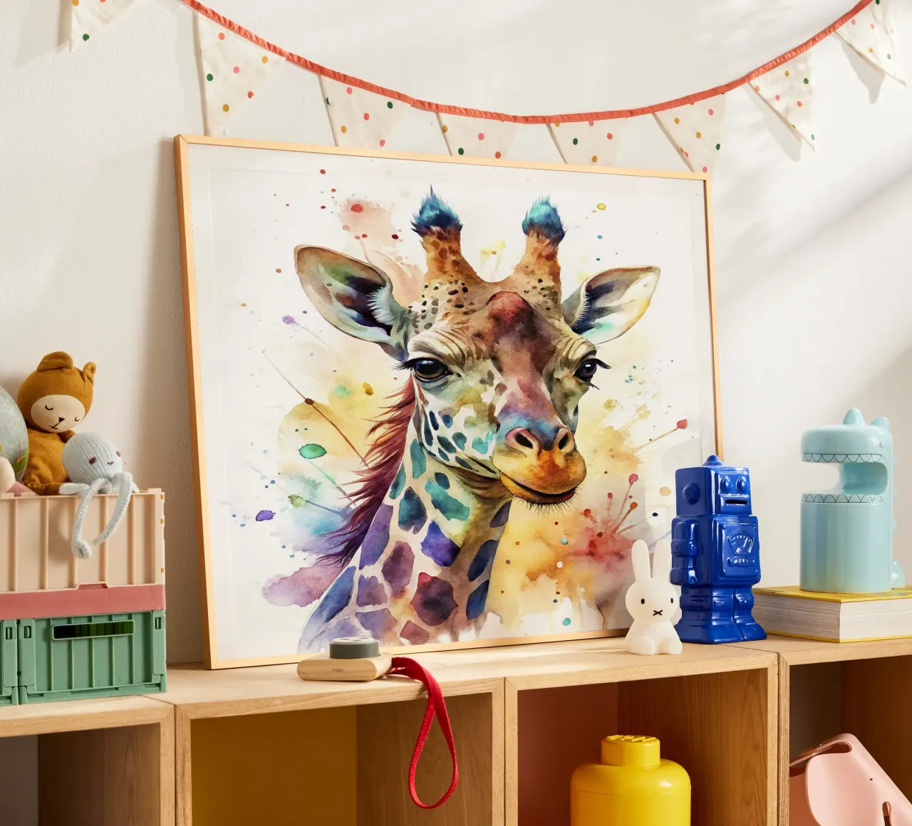 Giraffa ad acquerello carta hahnemühle da 🎁 NOBELART