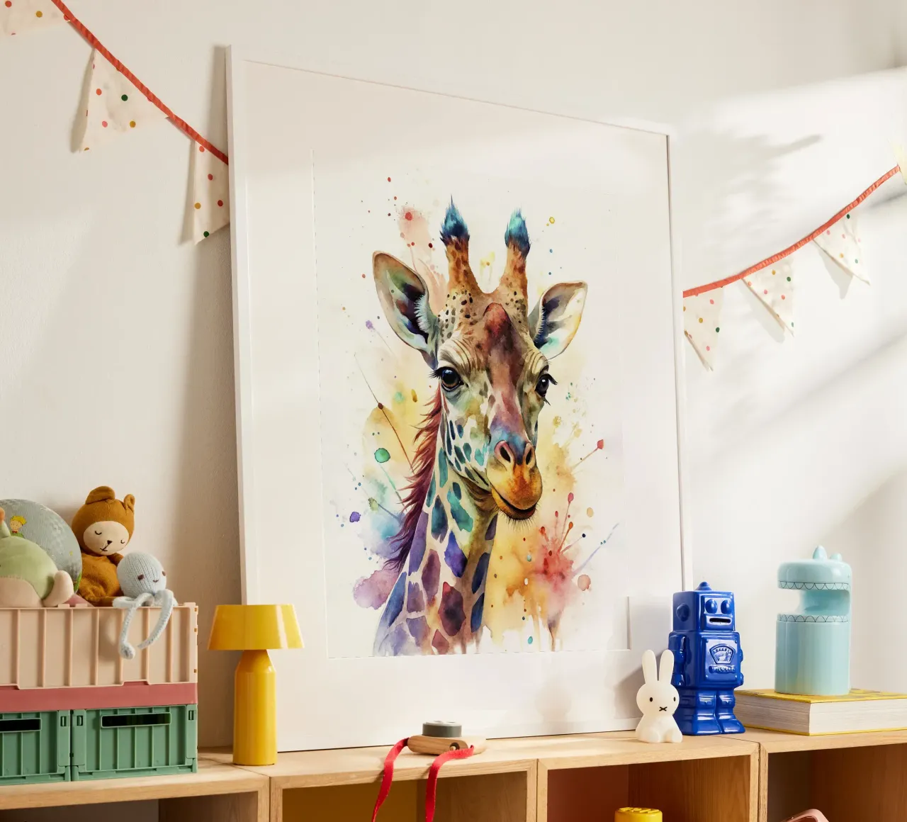 Giraffa ad acquerello carta hahnemühle da 🎁 NOBELART