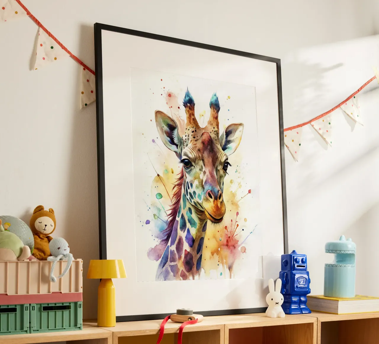 Giraffa ad acquerello carta hahnemühle da 🎁 NOBELART