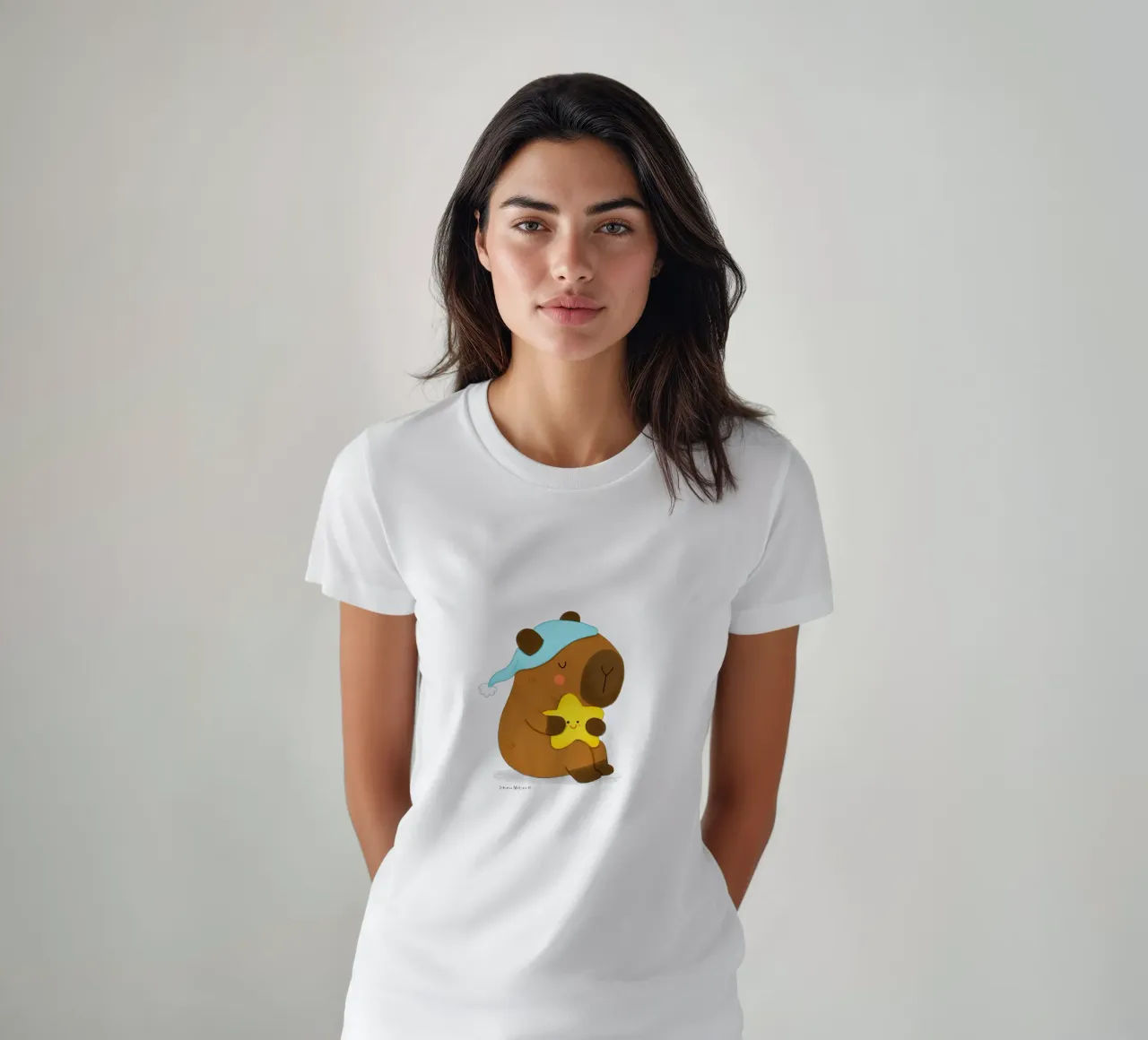 Capibara Sogni d'oro t-shirt da julianamotzko