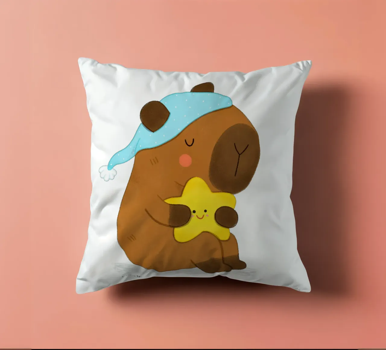 Capibara Sogni d'oro cuscino da julianamotzko