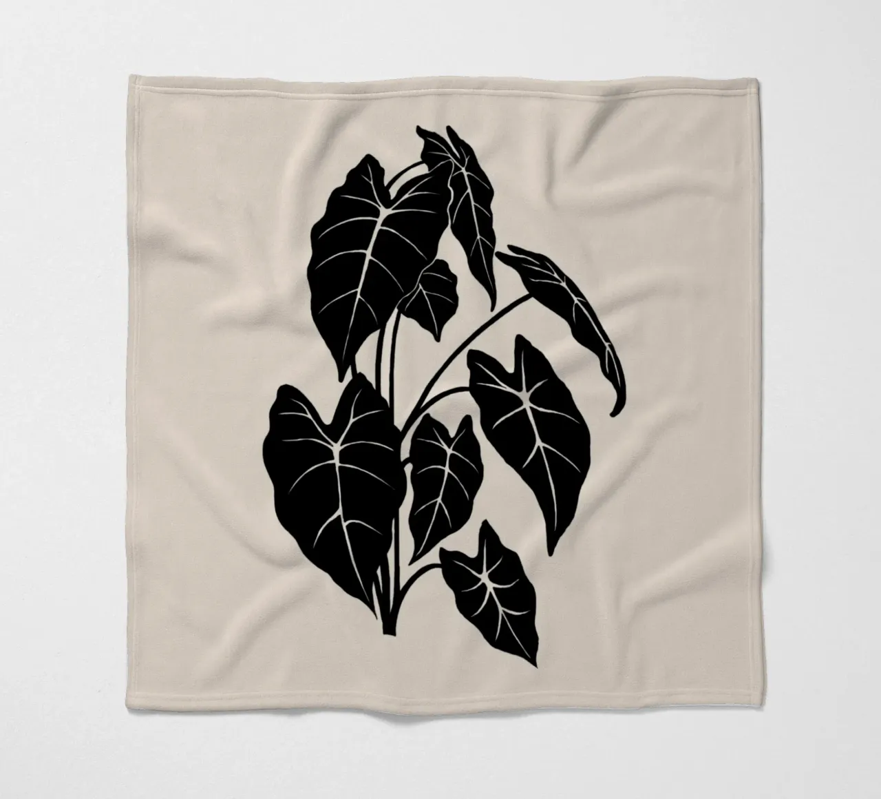 Monochromatic Foliage II coperta in pile da Vivi Nicolin
