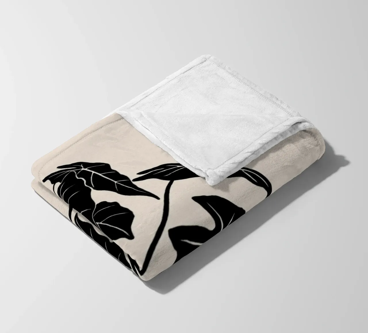 Monochromatic Foliage II coperta in pile da Vivi Nicolin