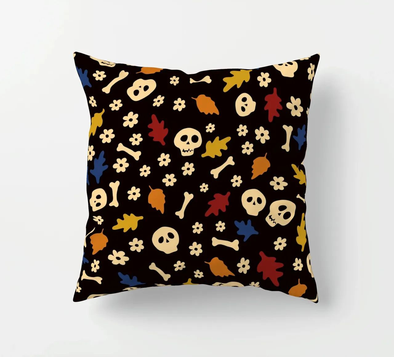 Whispers of Autumn Halloween No2 cuscino da TijanaArtStudio88