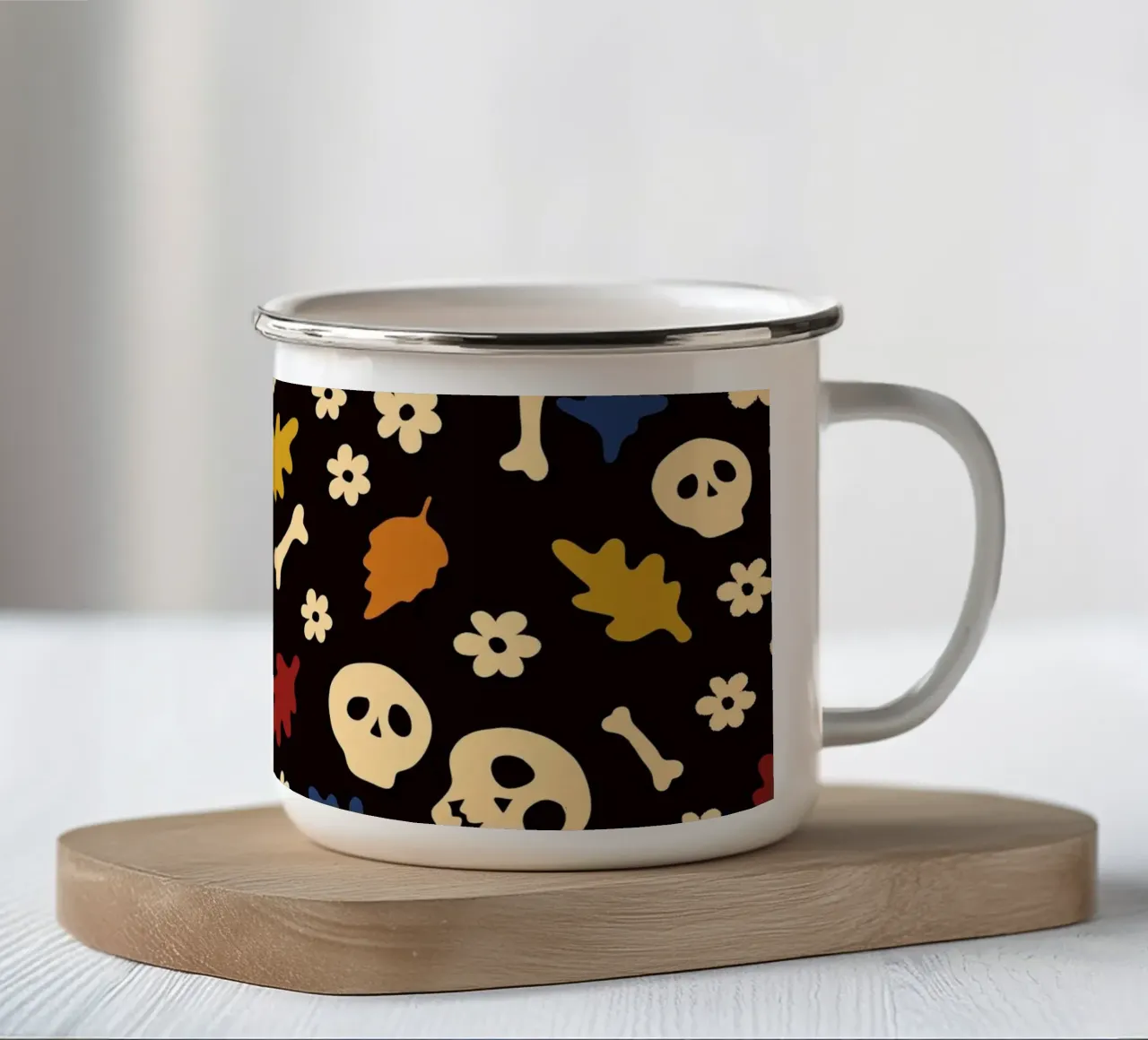Whispers of Autumn Halloween No2 tazza in smalto da TijanaArtStudio88
