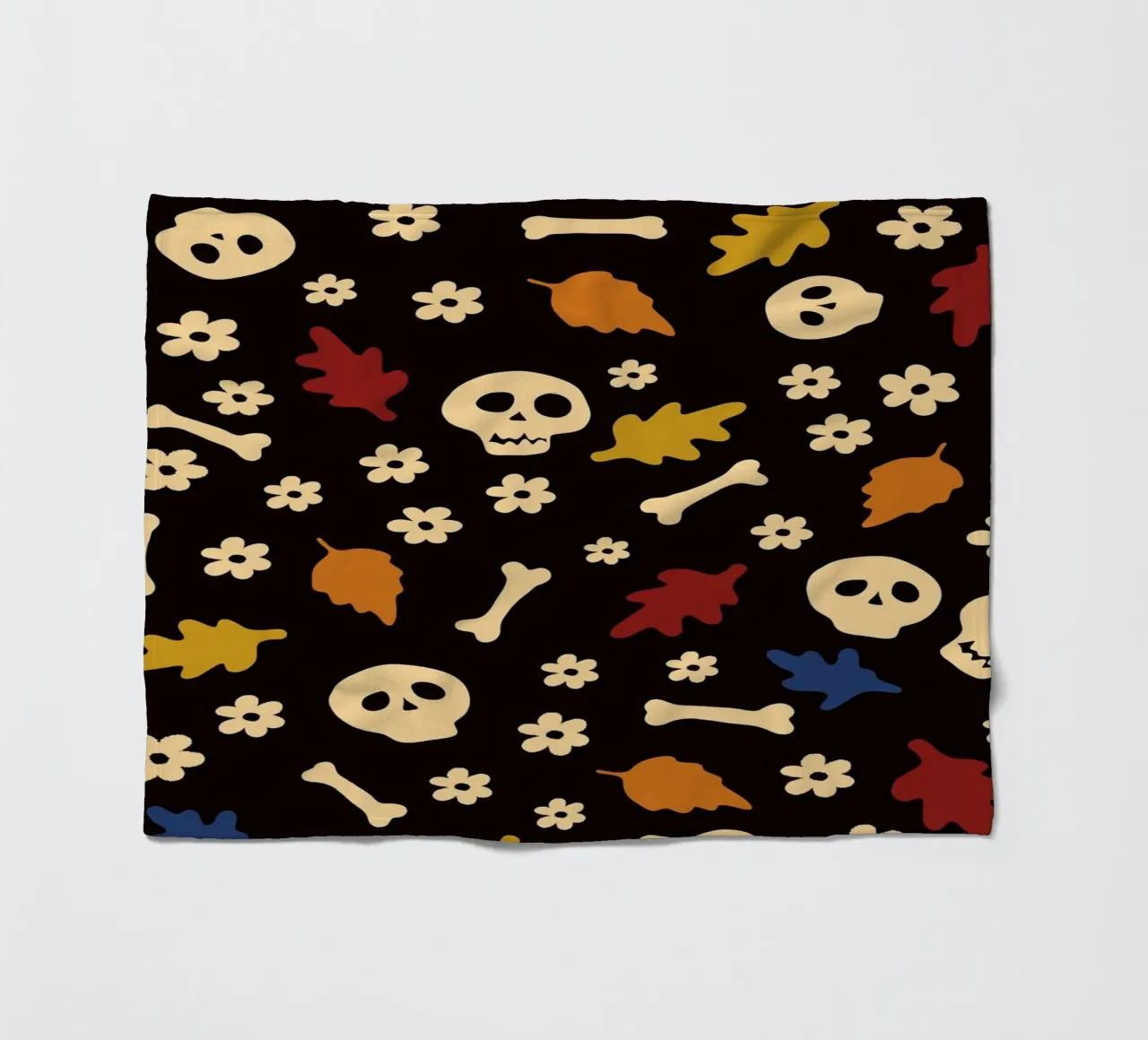 Whispers of Autumn Halloween No2 coperta in pile da TijanaArtStudio88