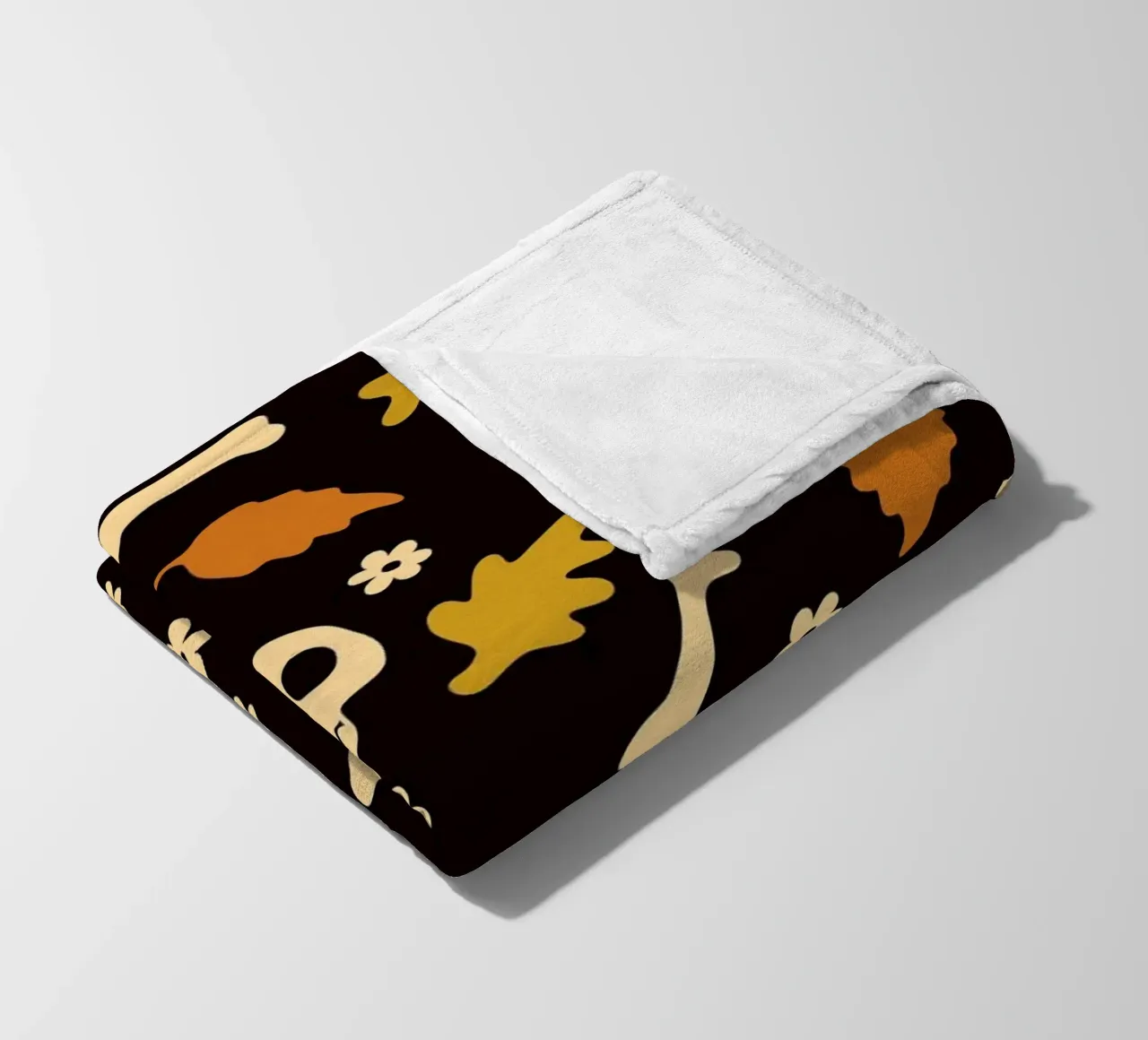Whispers of Autumn Halloween No2 coperta in pile da TijanaArtStudio88