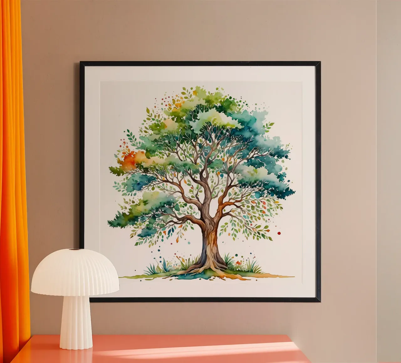Albero della vita vibrante poster da Artistic-shop