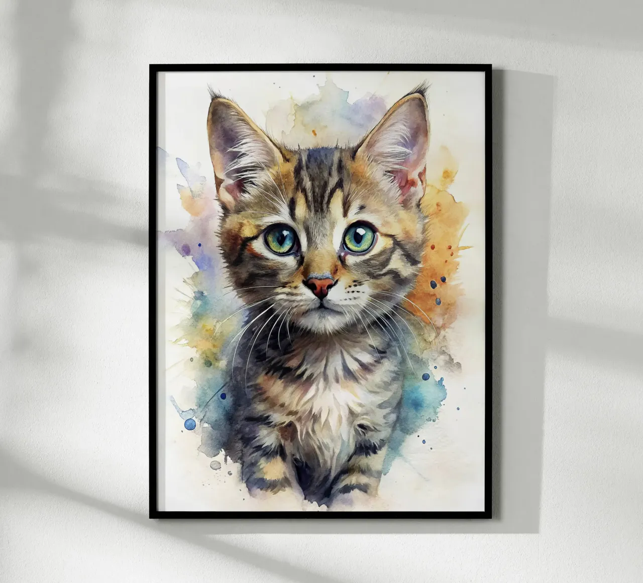 Gattino in acquerello carta hahnemühle da 🎁 NOBELART