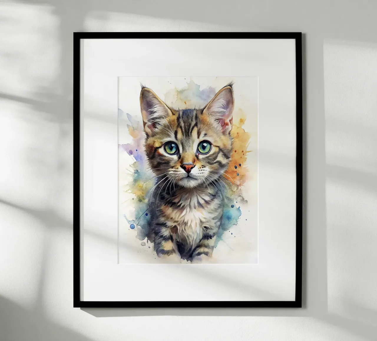 Gattino in acquerello carta hahnemühle da 🎁 NOBELART