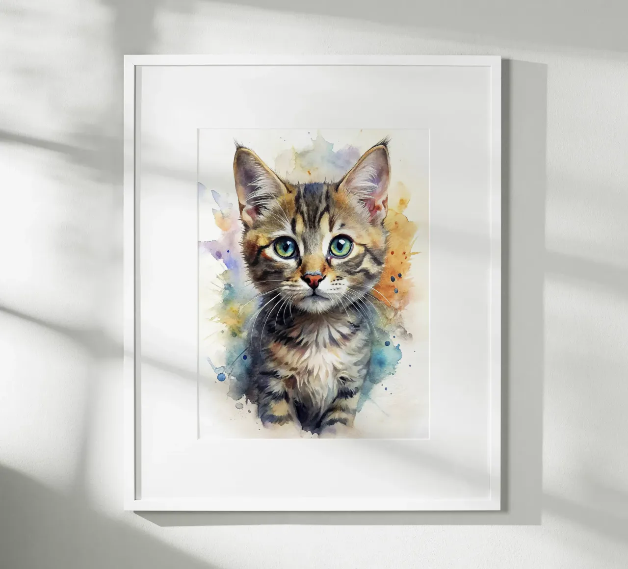 Gattino in acquerello carta hahnemühle da 🎁 NOBELART