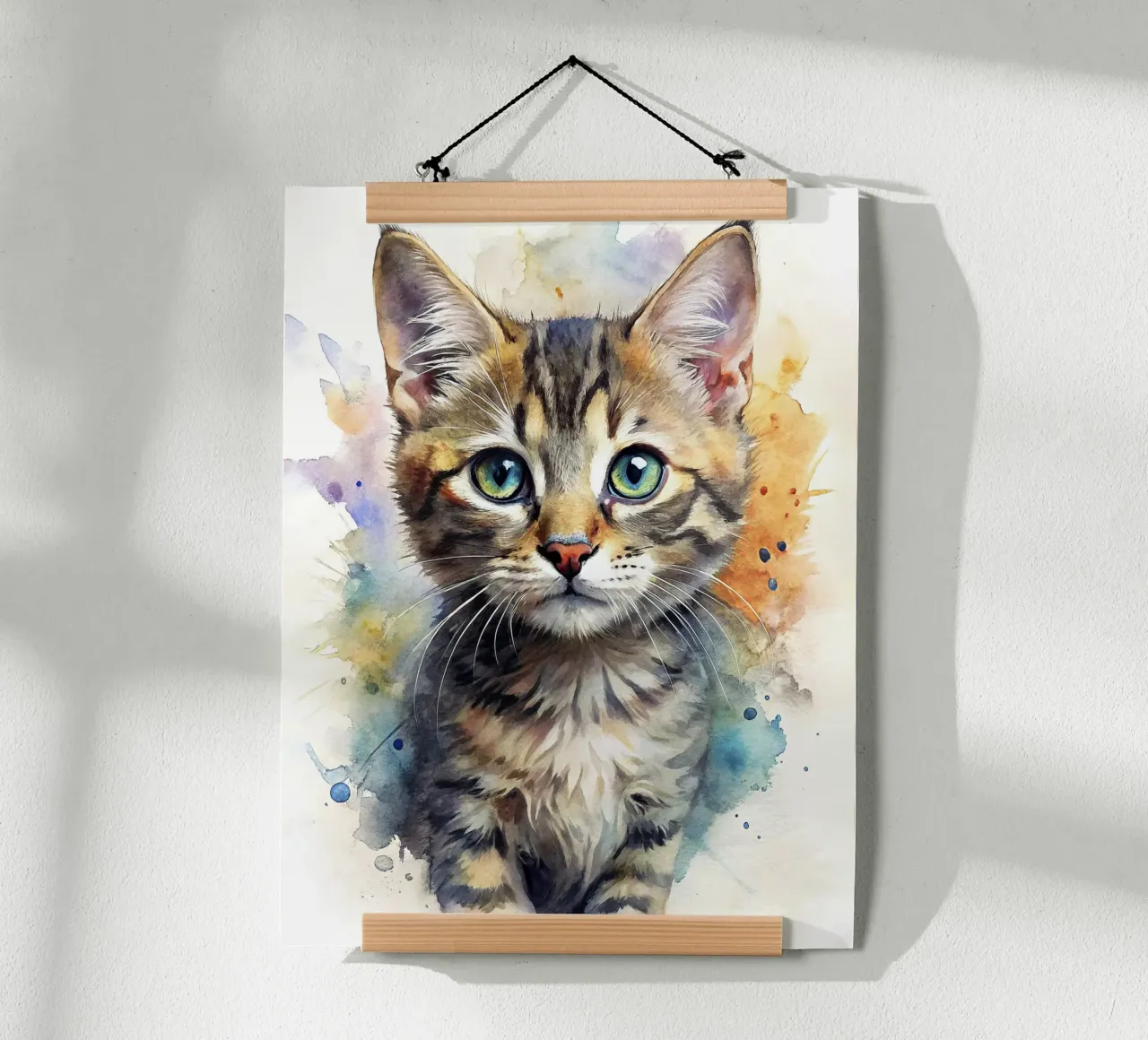 Gattino in acquerello carta hahnemühle da 🎁 NOBELART