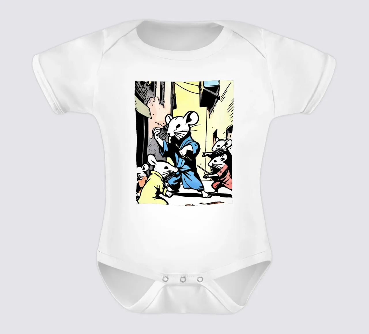 Animali Pop Art #7 body neonato maniche corte da ZAMART - PopArt