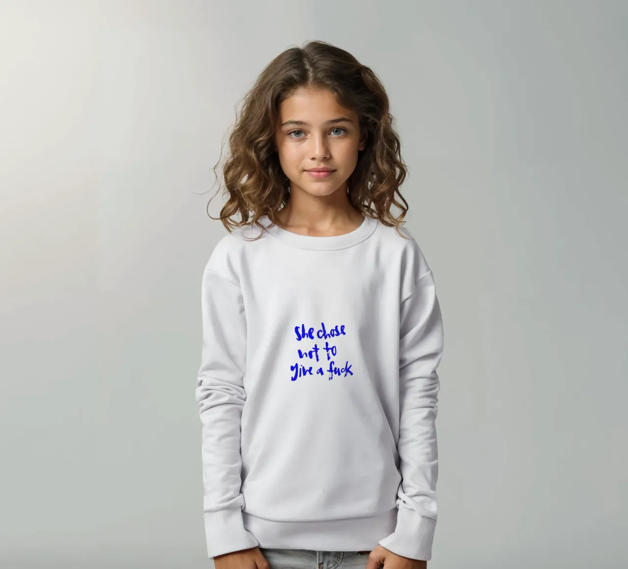 Not to give a f*** felpa bambino da Brushmeetspaper