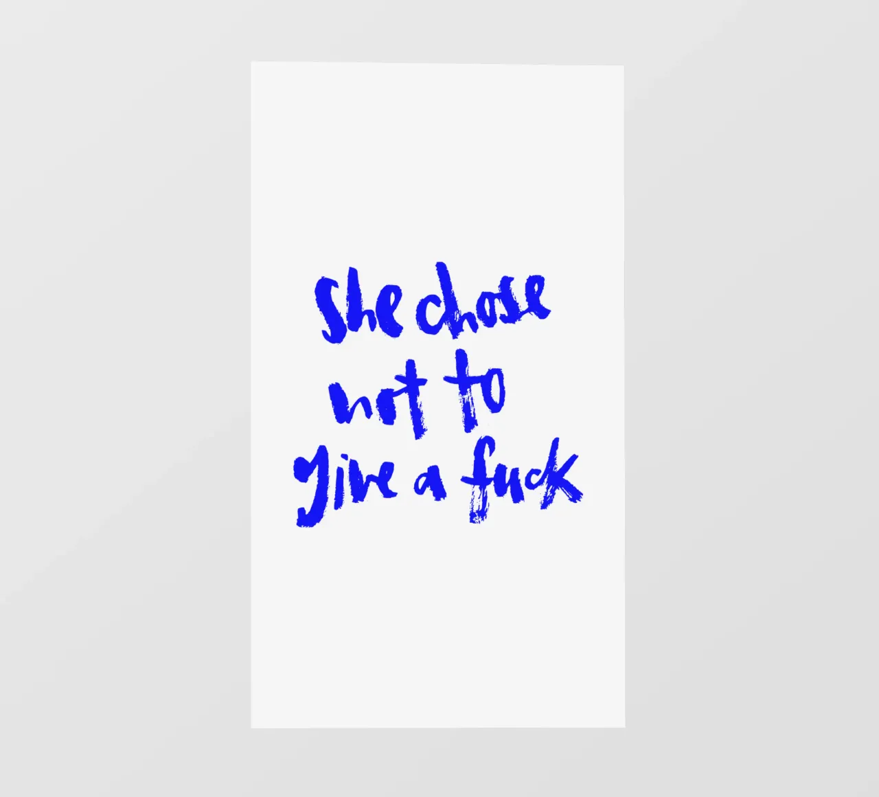 Not to give a f*** pellicola backlit da Brushmeetspaper