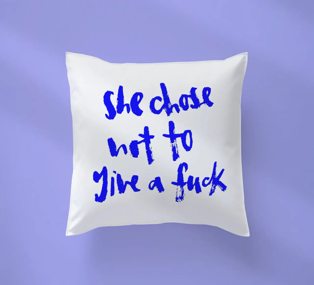 Not to give a f*** cuscino da Brushmeetspaper