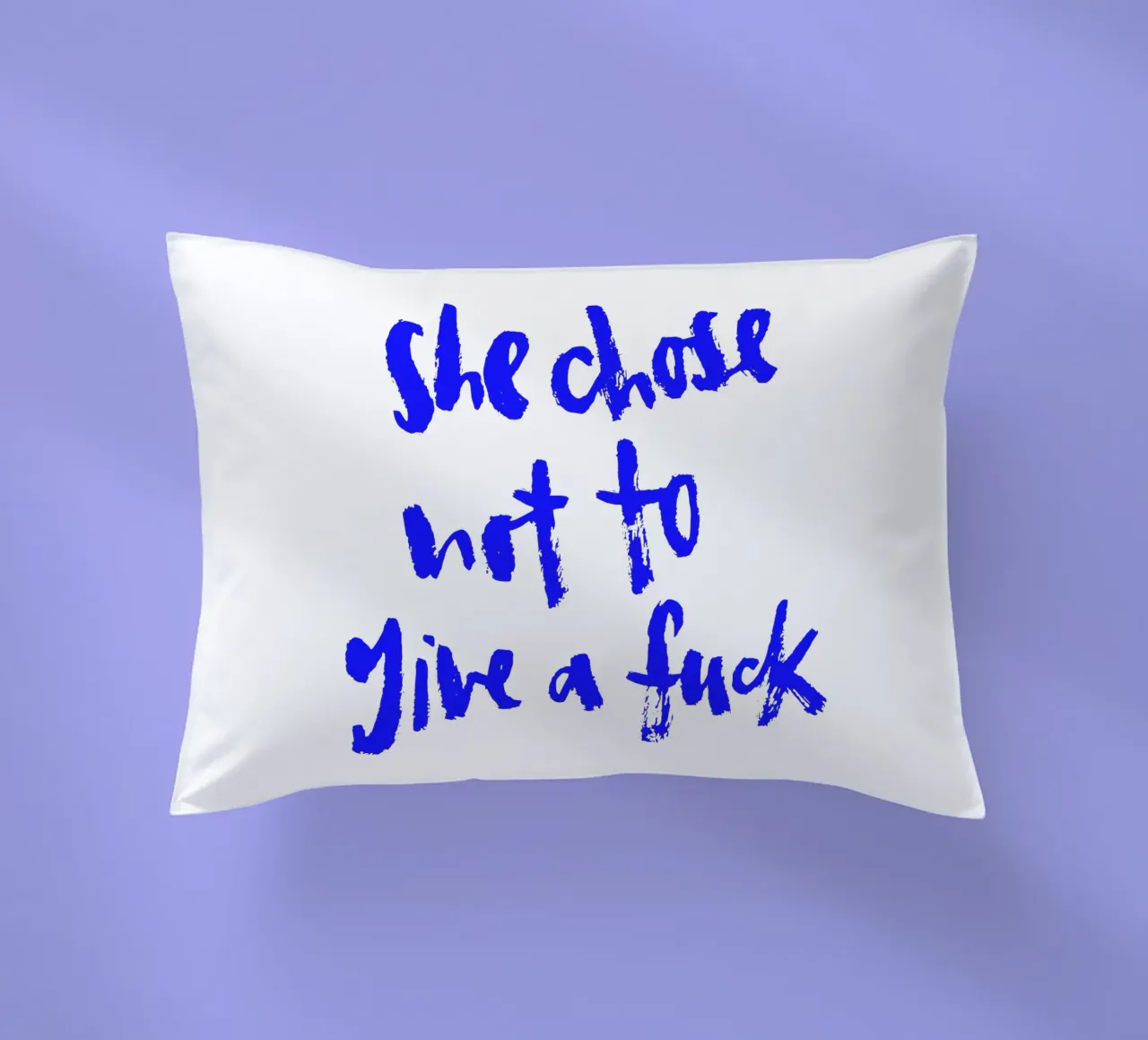 Not to give a f*** cuscino da Brushmeetspaper